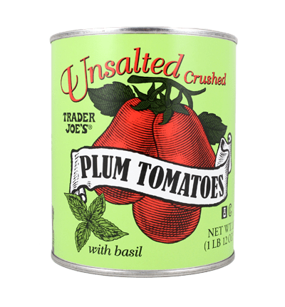 Unsalted Crushed Tomatoes ($2)