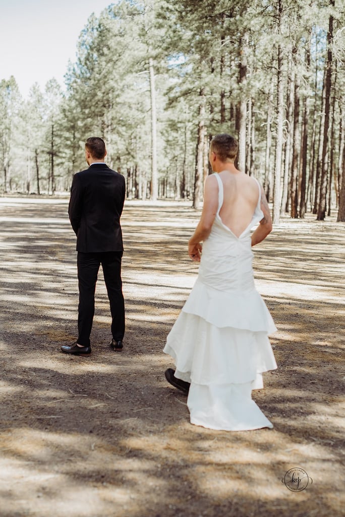 Bride Sends Brother to Her First Look in a Wedding Dress
