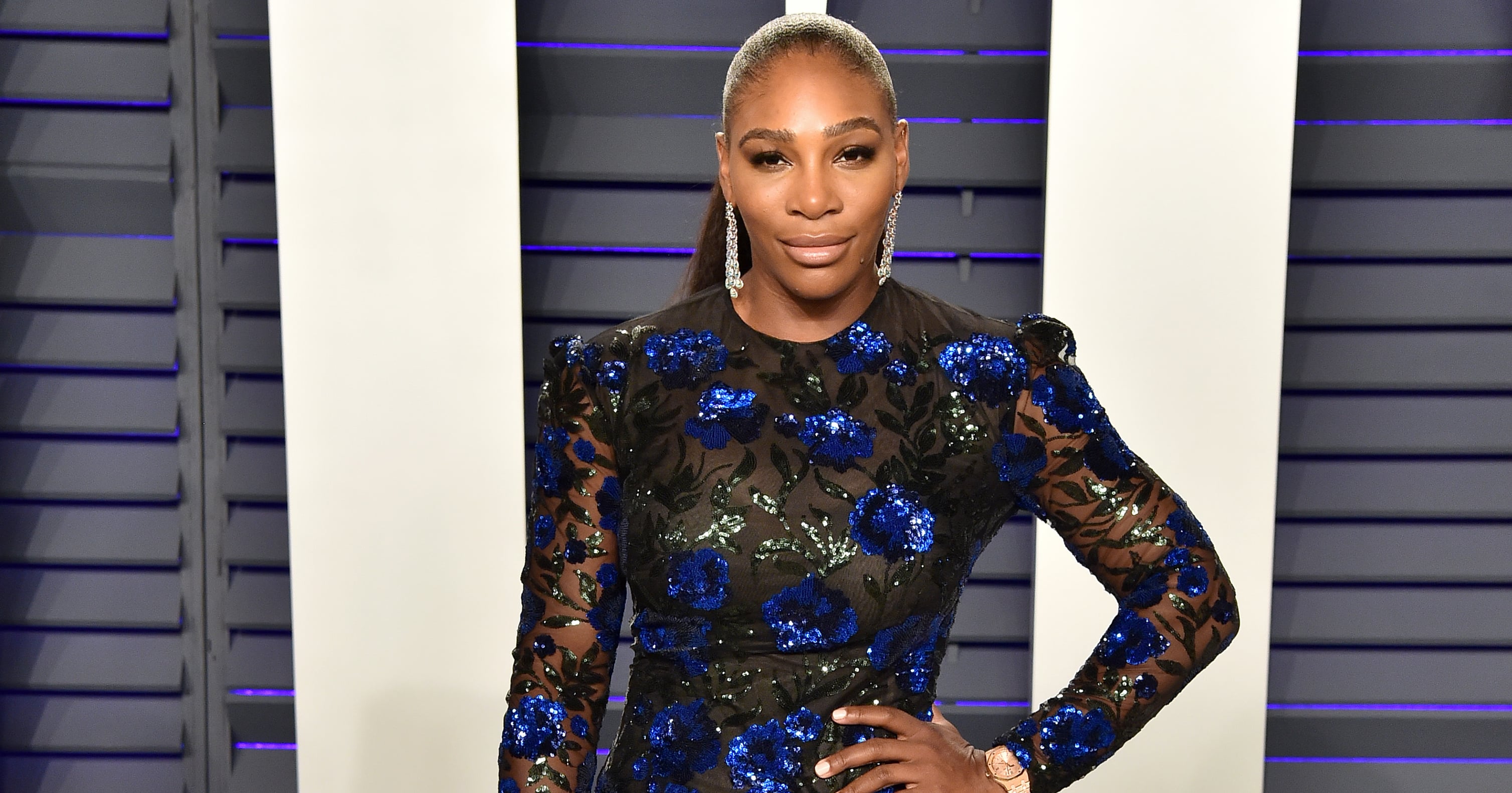 Serena Williams Bares Her Baby Bump in a Crop Top and Low-Rise Miniskirt