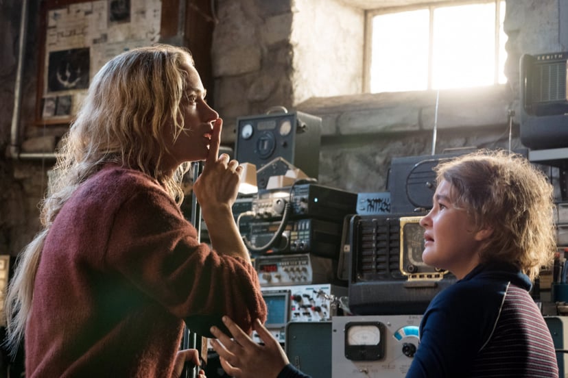 A QUIET PLACE, from left: Emily Blunt, Millicent Simmonds, 2018. ph: Jonny Cournoyer /  Paramount /Courtesy Everett Collection