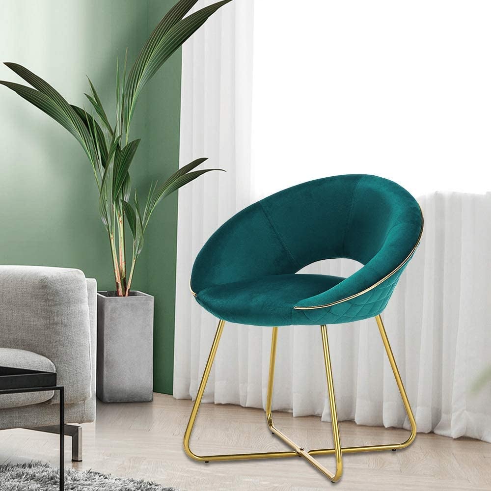 For Affordable Luxury: Lue Bona Modern Accent Velvet Chair
