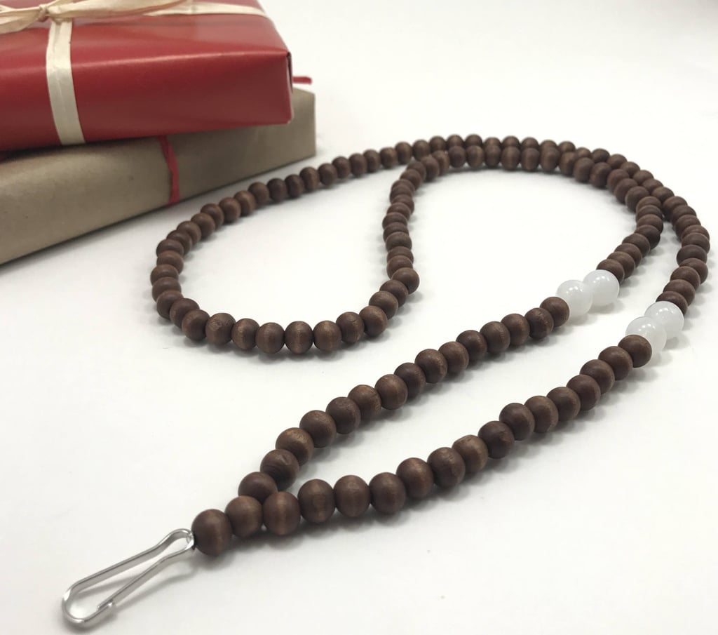 Wooden Beaded Lanyard