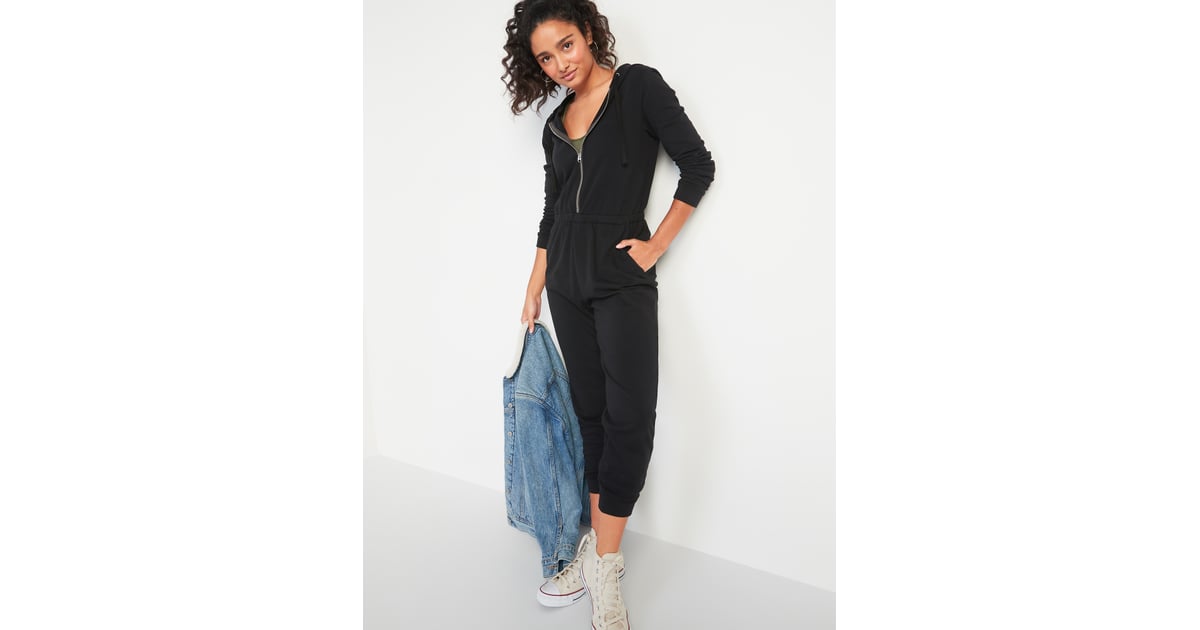 Zip front hoodie jumpsuit Outlet