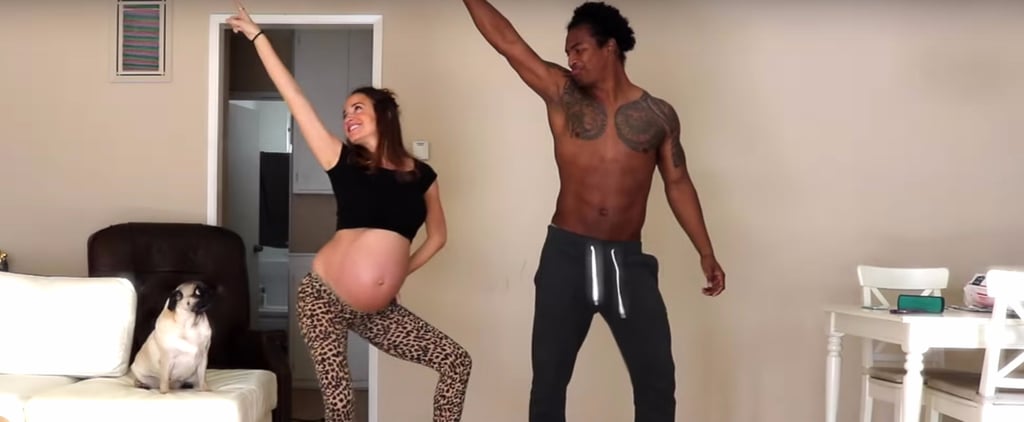Pregnant Woman Dancing to Latin Songs