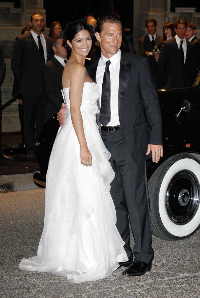 Matthew and Camila got glamorous for a September 2008 event in Milan, Italy.