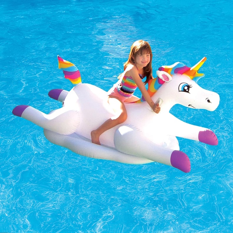 Blue Wave Rainbow Unicorn Ride-On Pool Float