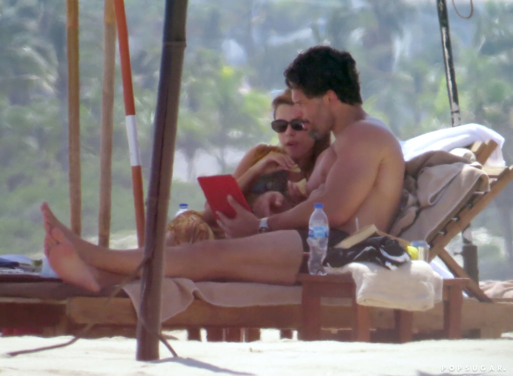 Sofia Vergara and Joe Manganiello made the best of their Labor Day vacation by taking a romantic trip to Cabo San Lucas, Mexico. Joe put his hot physique on display when he cuddled up with Sofia on the beach to watch something on his iPad, but the pair were later fully clothed when they caught a plane out of the popular vacation spot on Monday. During their trip south of the border, Sofia shared several cute pictures of herself with Joe, including a shot of the two lying on the sand and another adorable snap of them posing in a pool while Joe smoked a cigar. The good-looking couple's romance appears to be going strong since they first linked up earlier this Summer. However, Sofia said that she had asked Joe to not attend last week's Emmy Awards with her as she felt that he was "too hot and too tall."