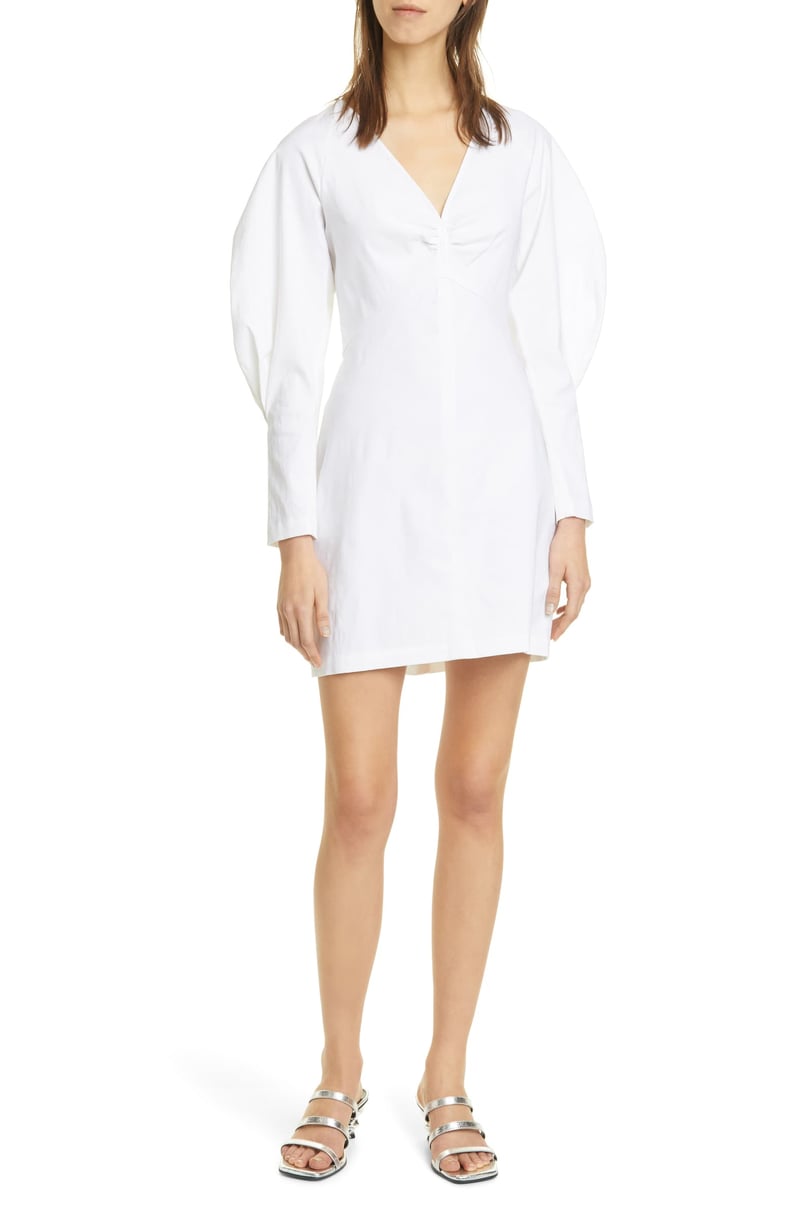 A.L.C. Aila Long-Sleeve Linen Blend Mini Dress