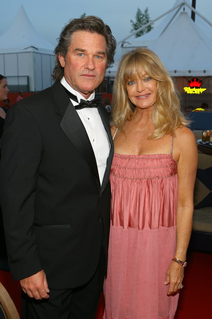 Kurt Russell and Goldie Hawn attended a party on a yacht in 2007.