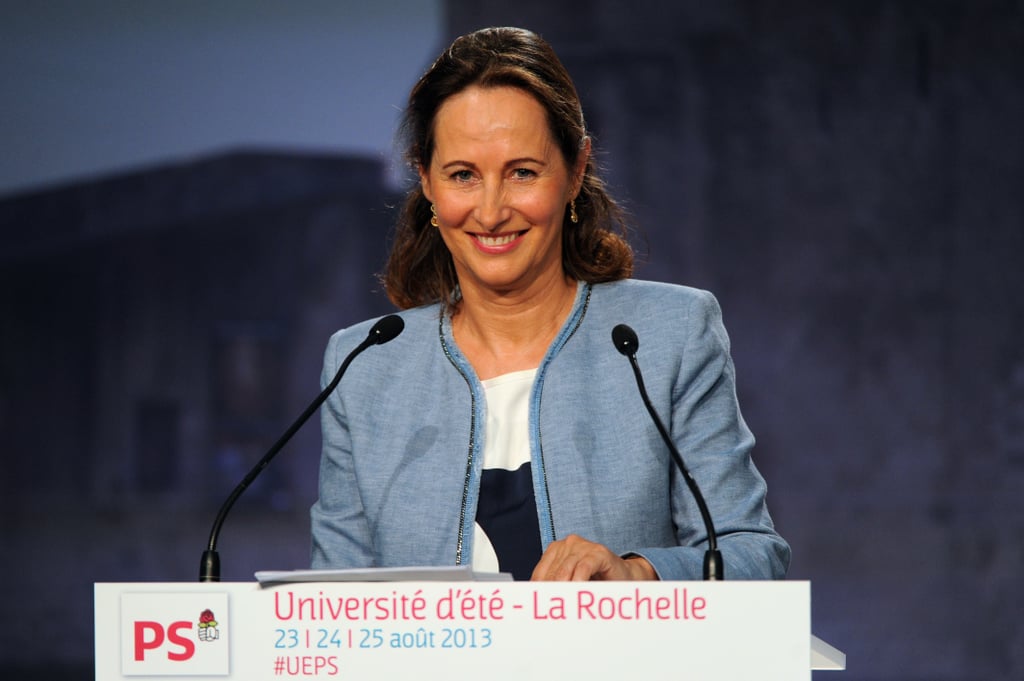 Ségolène Royal, pictured here, ran for president before Hollande and lost to Nicolas Sarkozy. She and Hollande have four children together and were together for 30 years.