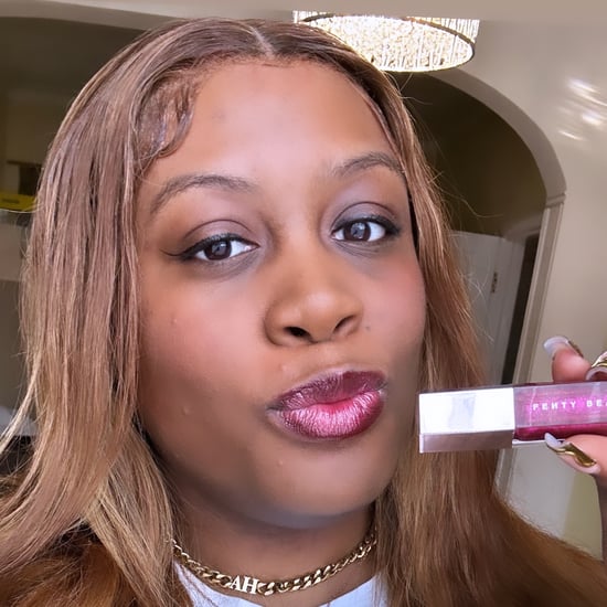 Fenty Beauty Fuchsia Flex Gloss Bomb Try On Brown Skin