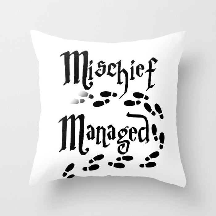 Mischief Managed Throw Pillow
