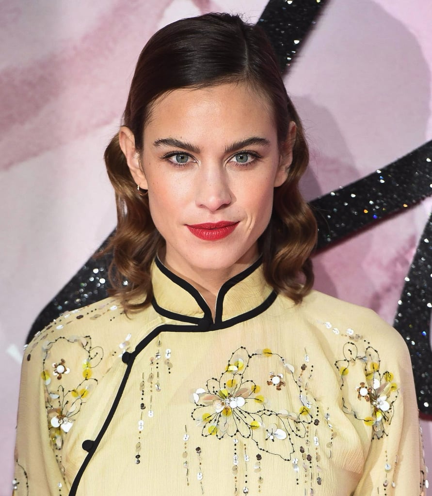 Bold: Alexa Chung
But add a classic red lip — paired with vintage waves — and she's a whole new Alexa!