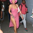 Well Hello There, Legs! Rihanna Stuns in Slitted Slip Dress For Date With A$AP Rocky