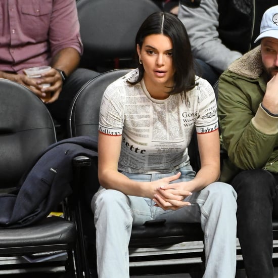 Kendall Jenner's Adidas Sneakers at Basketball Game