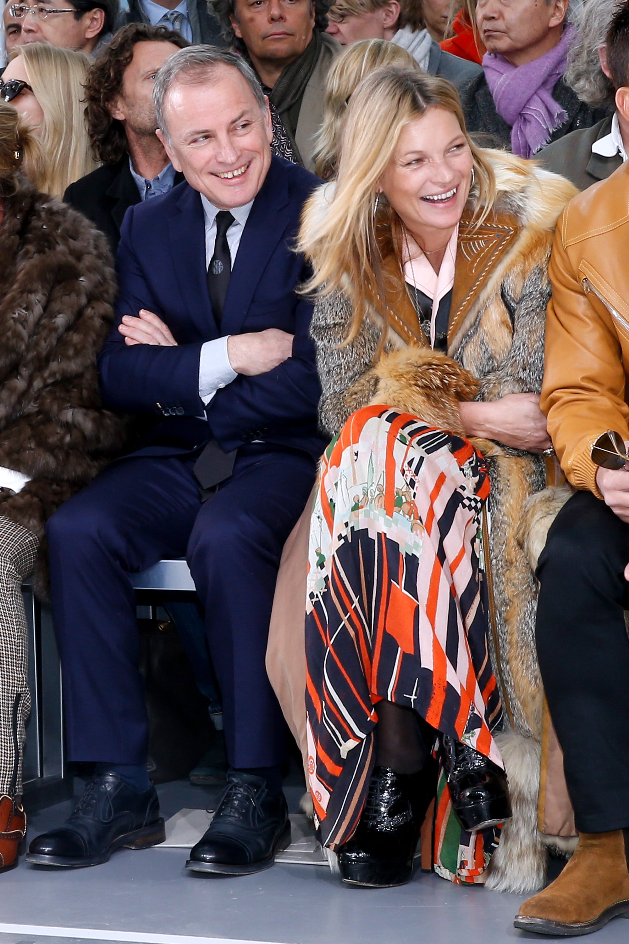 Kate Moss joined Louis Vuitton CEO Burke in the front row at | Can't-Miss Celebrity Pics! | POPSUGAR Celebrity Photo 4