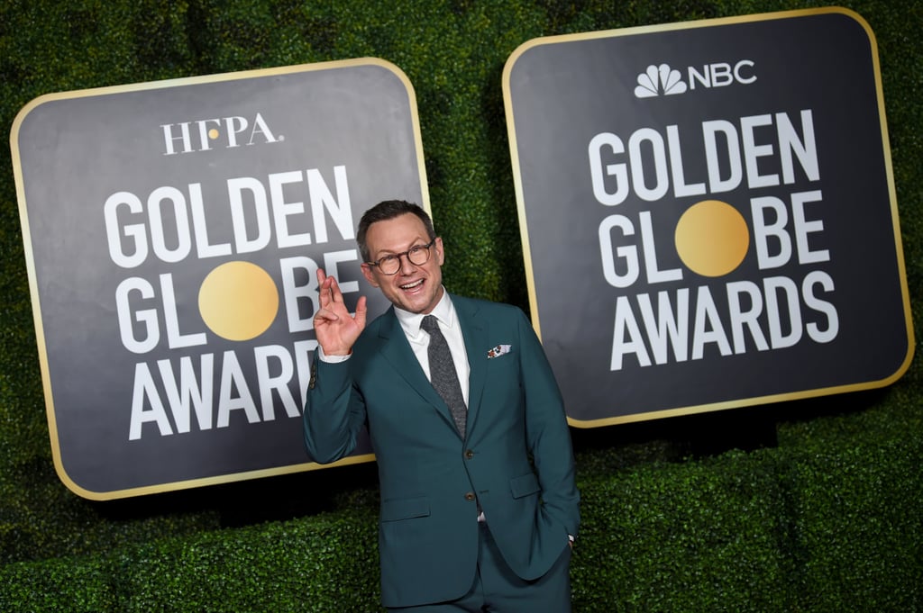 Christian Slater at the 2021 Golden Globes