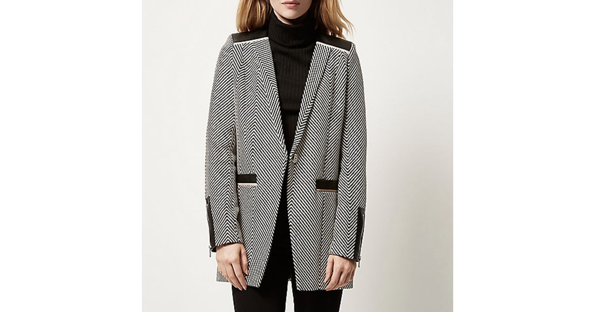river island herringbone coat