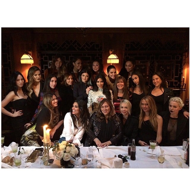 Kim had a "last supper" with her girlfriends on Thursday.
Source: Instagram user kimkardashian