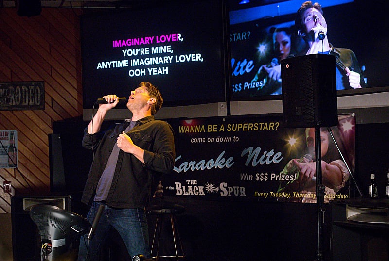 In case you're wondering, he's singing Atlanta Rhythm Section's 1978 song "Imaginary Lover."