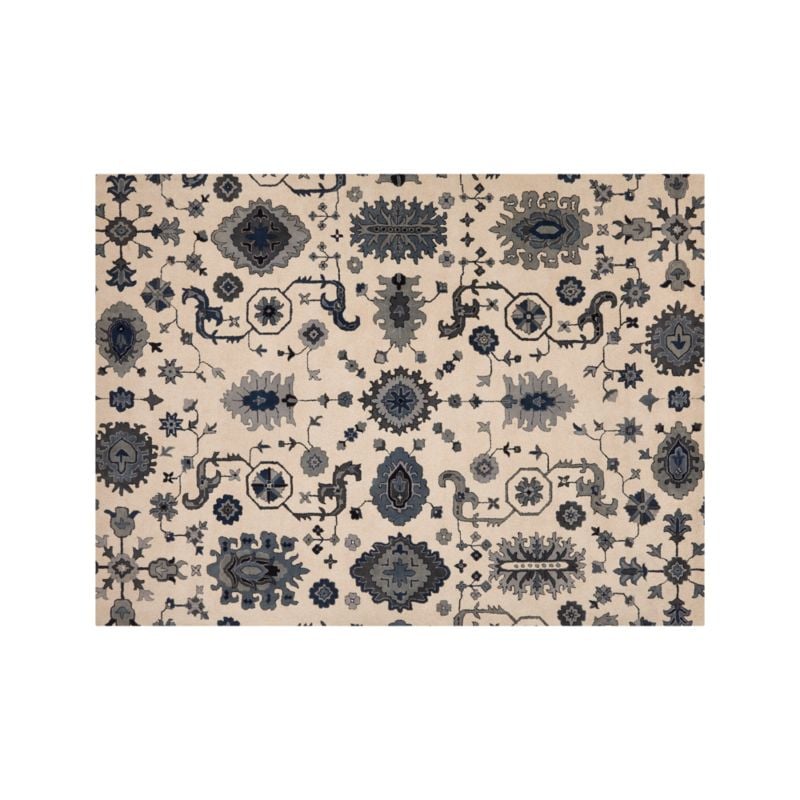 Get the Look: Juno Blue Patterned Wool Rug