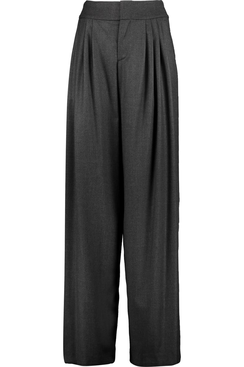 Alice + Olivia Pleated Wide-Leg Pants