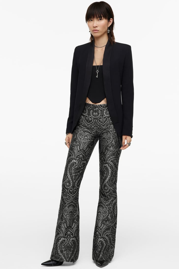 A Fun Outfit: Zara Jacquard Pants and Flowy Blazer Limited Edition ...