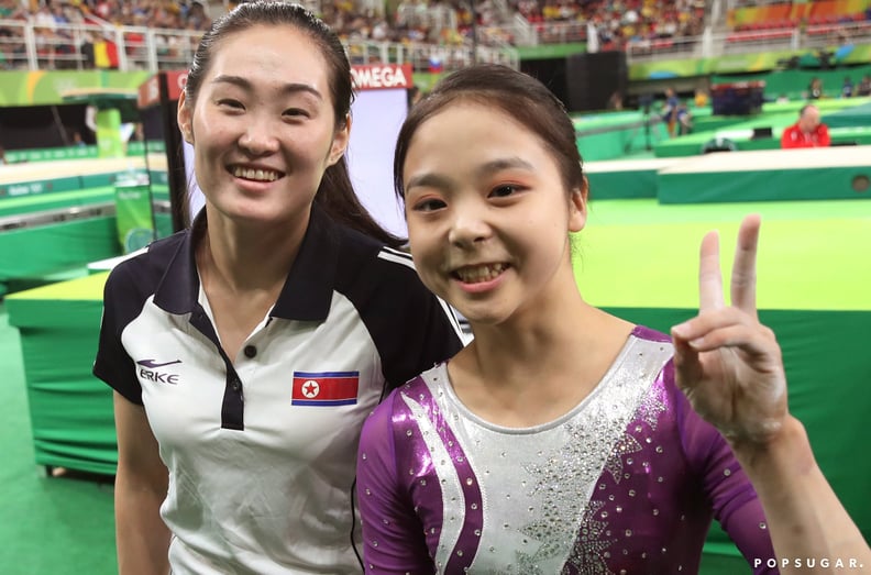 When gymnasts from North Korea and South Korea took a selfie.