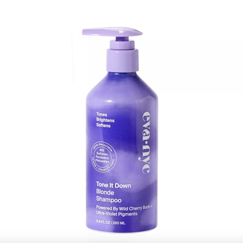 Best Sustainable Purple Shampoo: Eva NYC Tone It Down Blonde Shampoo