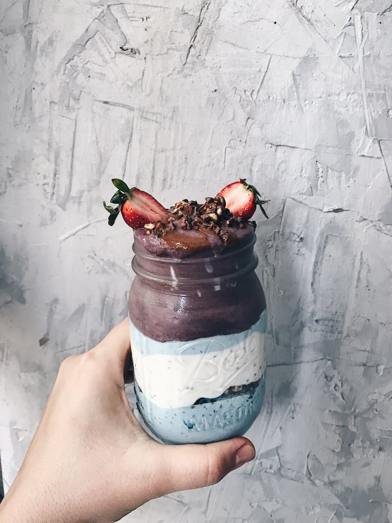 Açaí-Cauliflower Smoothie With Chia Pudding