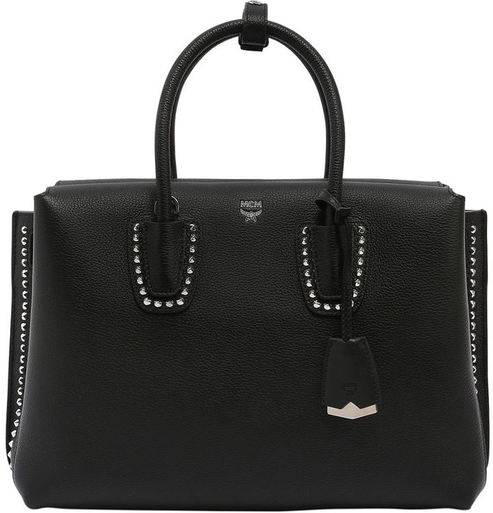 MCM Medium Milla Studded Leather Bag