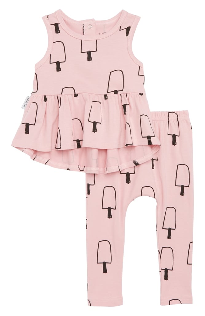Tiny Tribe Ice Cream Frilly Tank & Leggings Set