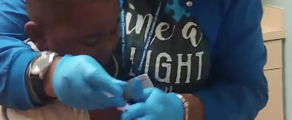 Nurse Giving Boy Shots