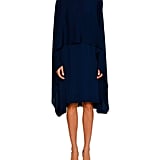 calvin klein crepe cape dress