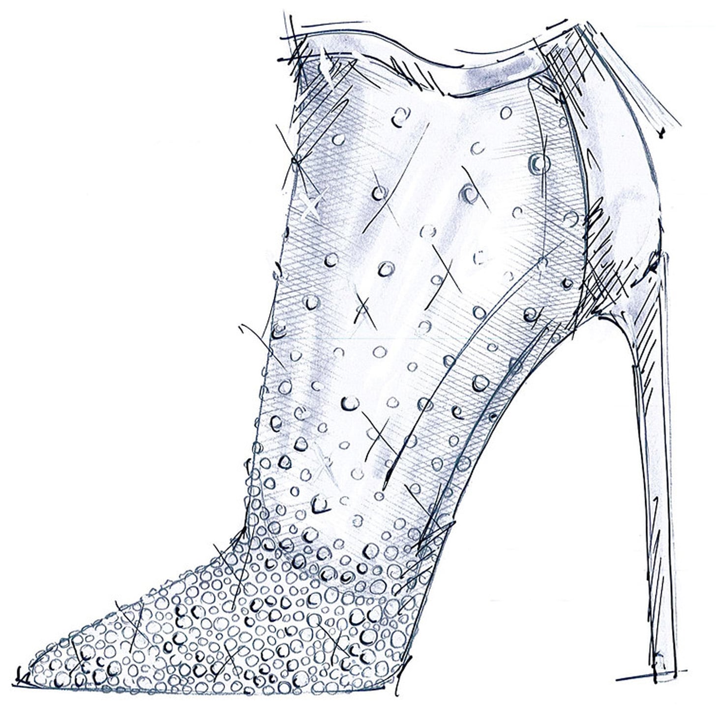 Shoe Designers Sketch Cinderella?s Iconic Glass Slipper