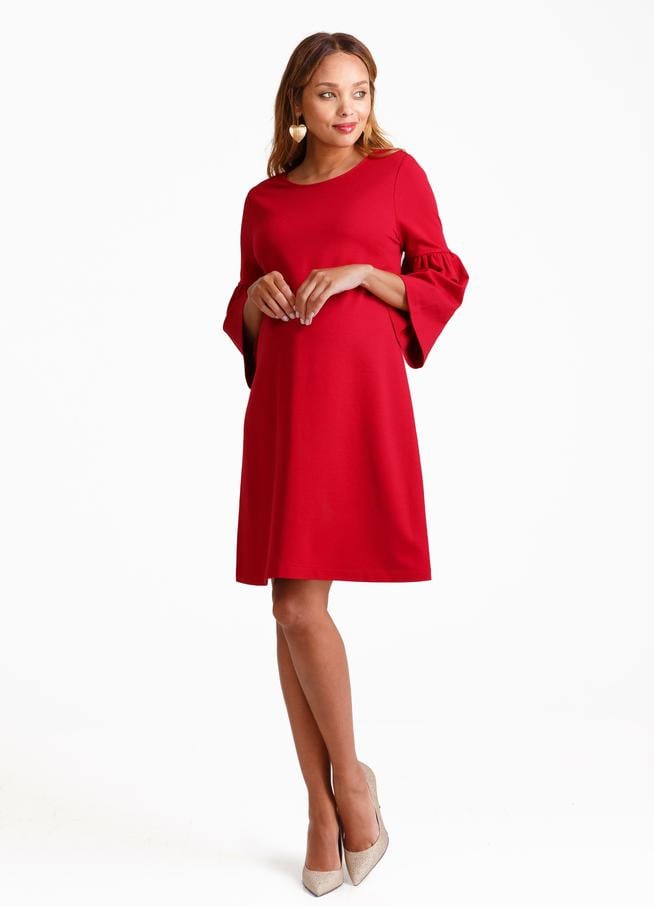 Ponte Bell Sleeve Dress