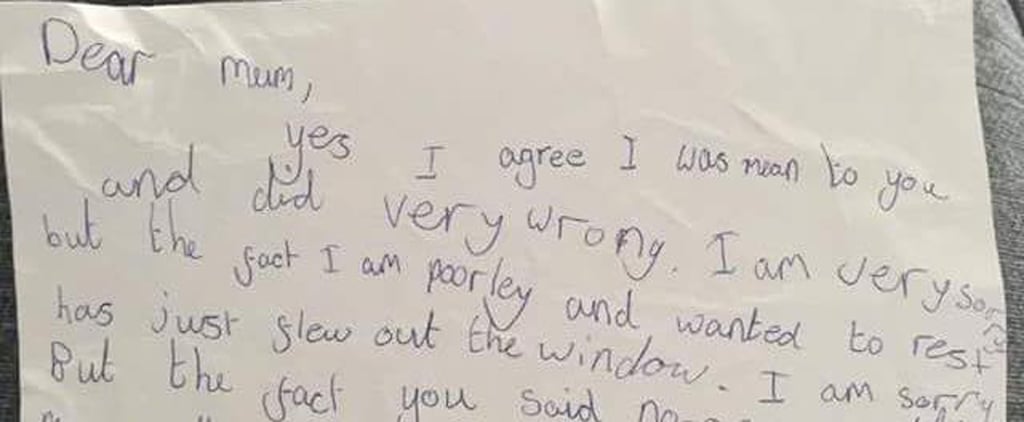 Kid's Letter to Mom Made Her Feel Guilty