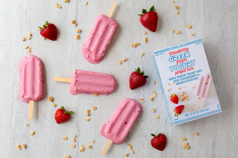 Trader Joe's Strawberry Greek Frozen Yogurt Parfait Bars (3) Best