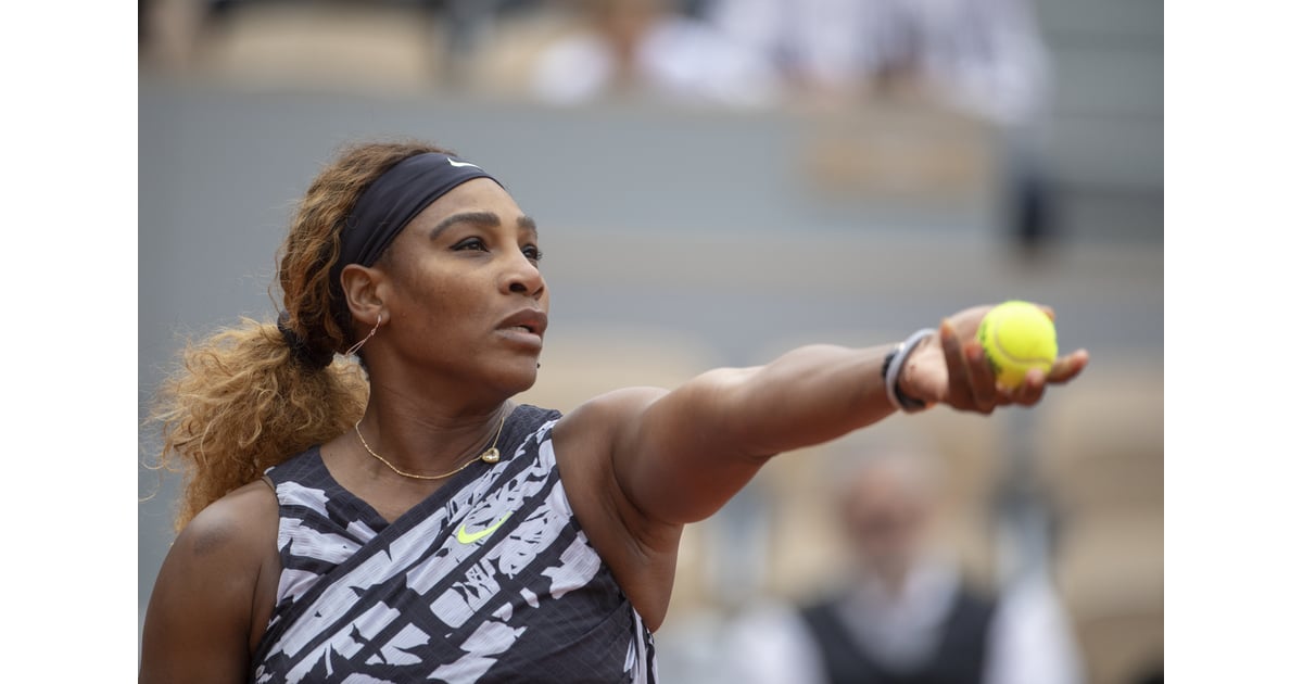 Serena Williams Off White Outfit With Text 2019 French Open | POPSUGAR Fashion Australia Photo 23