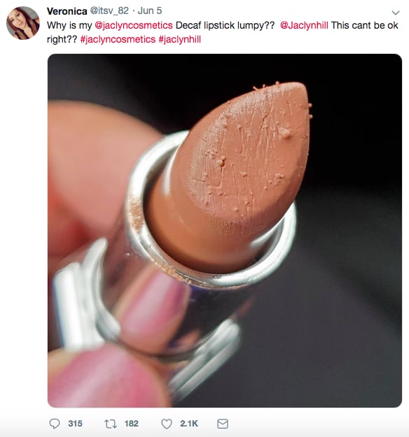 Jaclyn Hill Lipstick Drama Explained: Mold, Hair & More