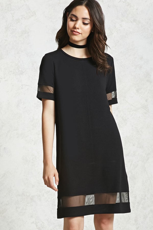 Forever 21 Contemporary Mesh Cutout Dress