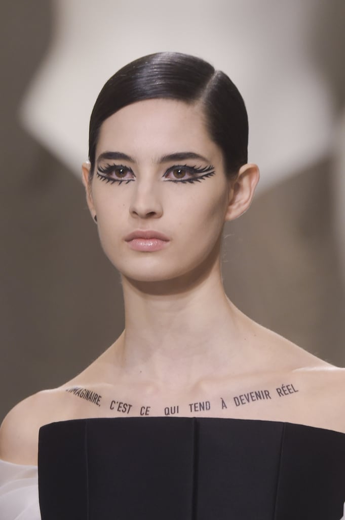 Tattoos on Models at the Dior Spring Summer 2018 Haute Couture Show