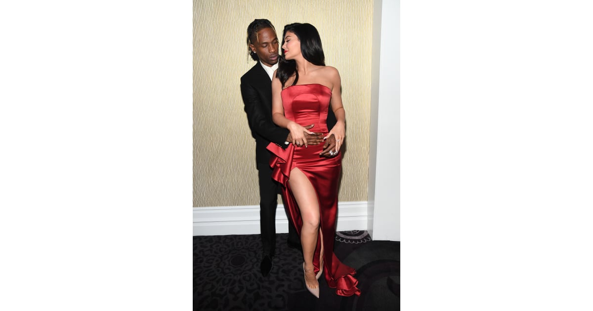 kylie jenner pre grammy dress