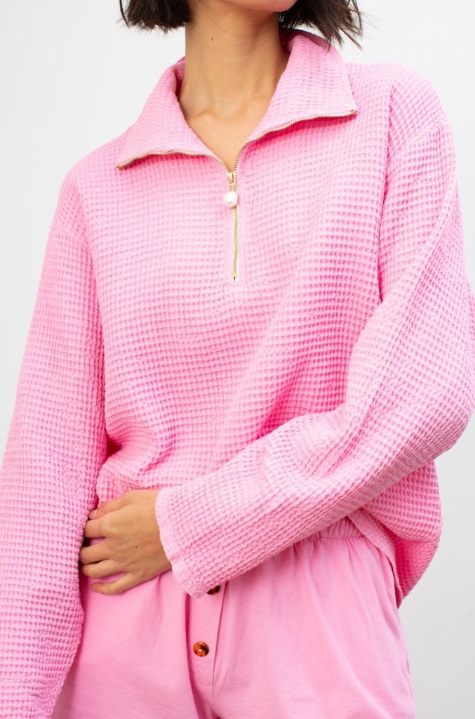 Donni Waffle 1/2 Zip | Best Comfortable Clothing to Shop From Small ...