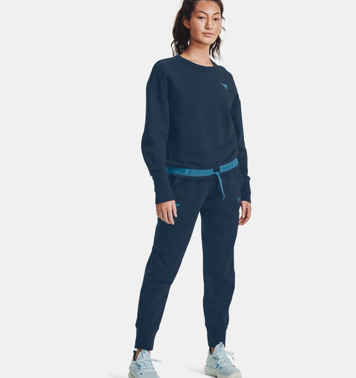 under armour women's project rock charged cotton fleece pants