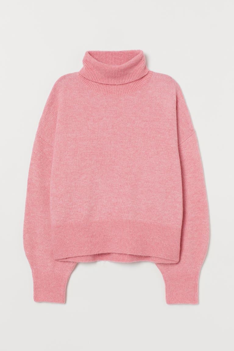 Shop a Similar Pink Turtleneck Sweater