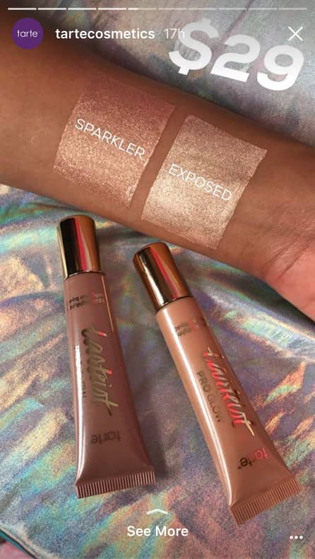Tarte highlighters store