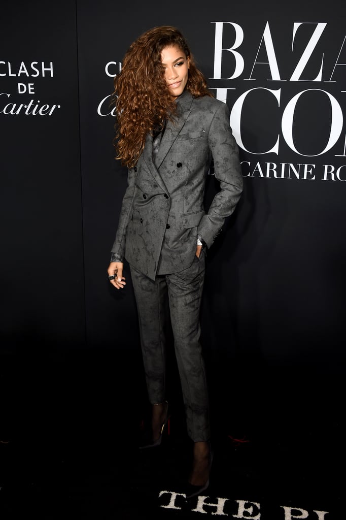 Zendaya Wears Berluti Suit to the 2019 Harper's Bazaar ICONS Party