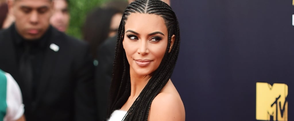 Kim Kardashian Causes a Stir in Cornrows at the MTV Movie and TV Awards