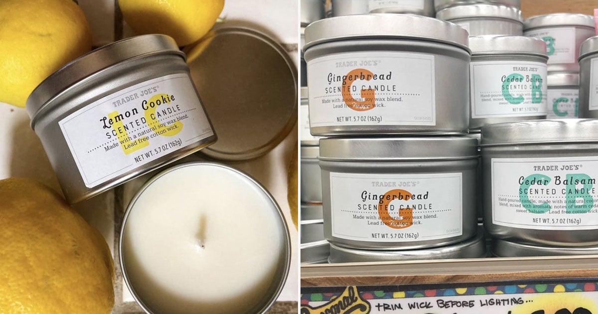 BRAND NEW TRADER JOE'S SCENTED CANDLE TINS VARIOUS SCENTS 